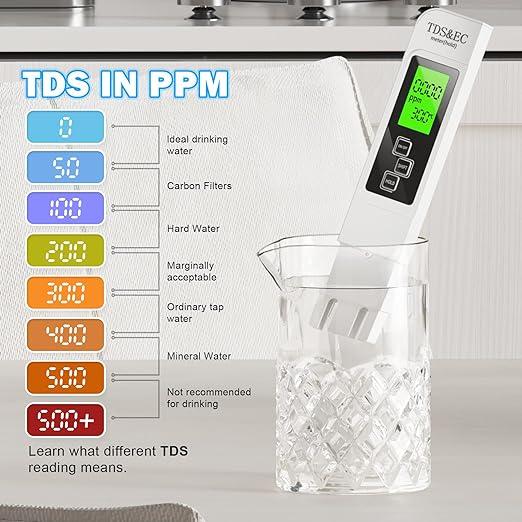 TDS Meter 3-in-1 Digital Water Quality Tester | Bowlift