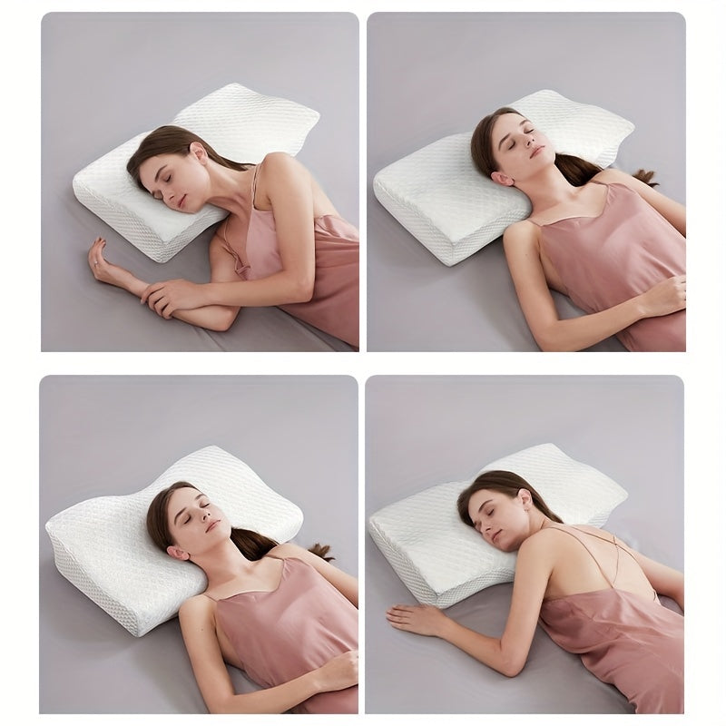 1pc Cooling Memory Foam Shoulder Support Pillow for Side, Back, and Stomach Sleepers - Orthopedic Neck Pain Relief Pillow with Adjustable Cervical Support | Bowlift