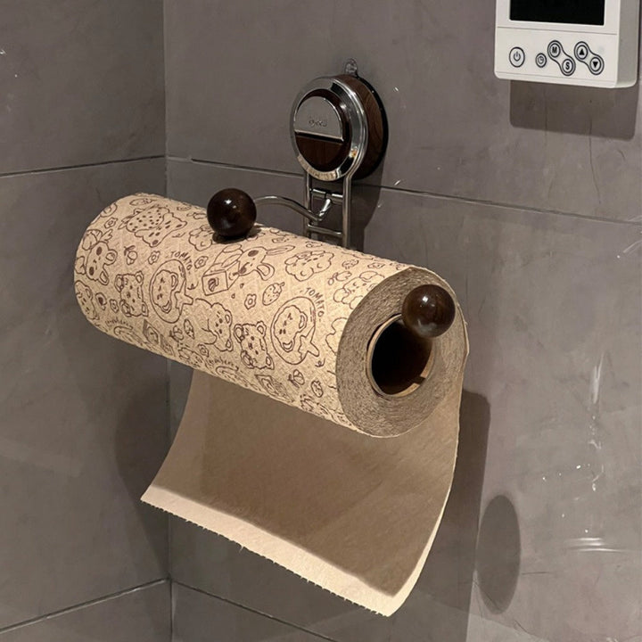 BowLift | KitchenGrip Roll Holder Stainless Steel Paper Towel Holder with Suction Cup