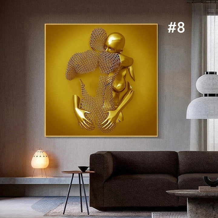 BowLift | Figure statue of metal Art Wall decoration