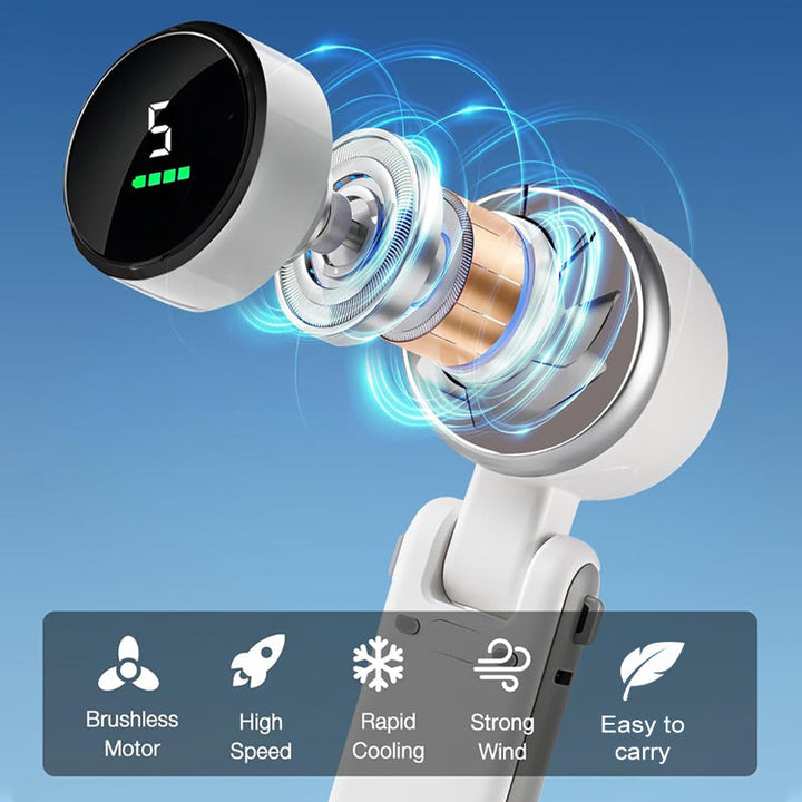 5-Speed Foldable Handheld Fan | Bowlift