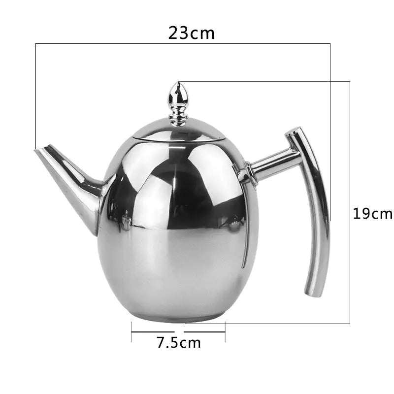 BowLift | Stainless Steel Teapot with Strainer – TeaElegance