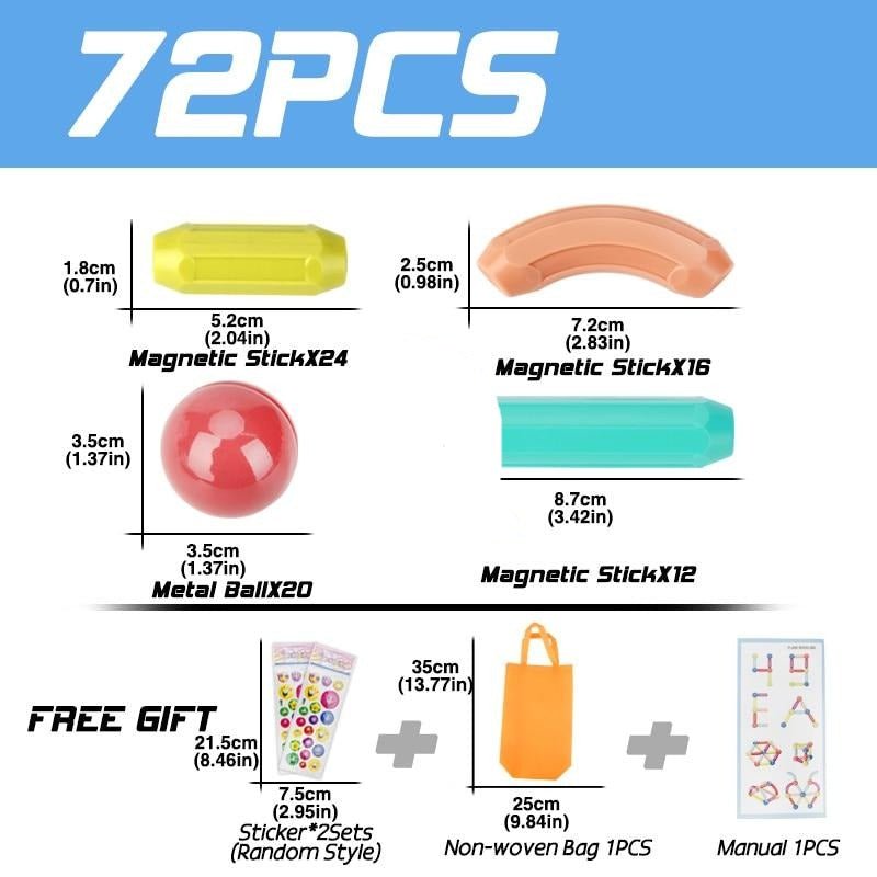 BowLift | Educational Magnet Building Blocks Toy Set