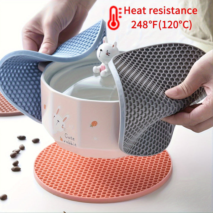 BowLift | Silicone Heat Resistant Trivet Mat Round