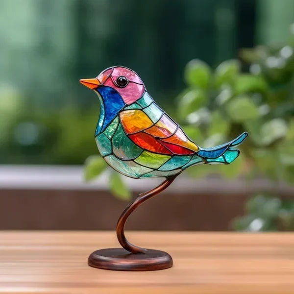 BowLift | LuxeHome - AvianElegance Birds made of colored glass for a refined interior design