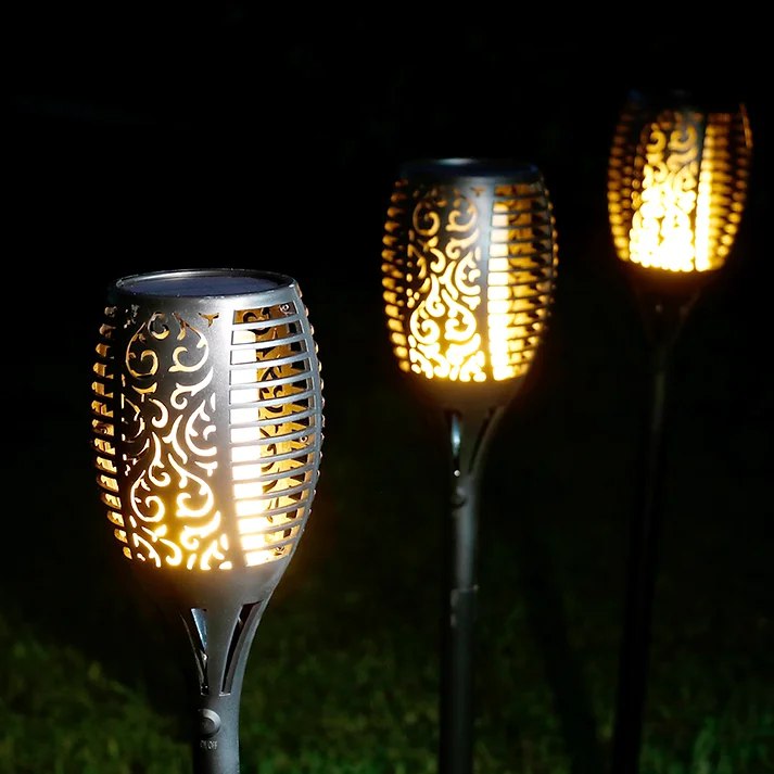 BowLift | Outdoor Solar Garden Torch Light Flame Effect