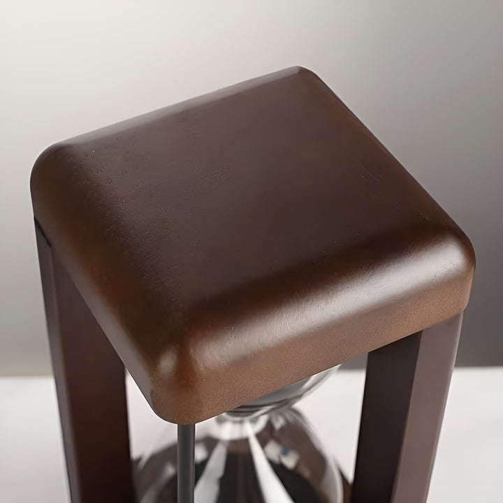 Wooden Hourglass 30 Minutes – Solid Wood Frame & Decorative | Ideal for Office and Home | Bowlift