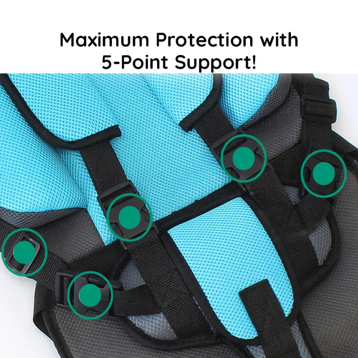 BowLift | Travel Car Seat Portable Toddler Booster Safety Compact Harness Foldable