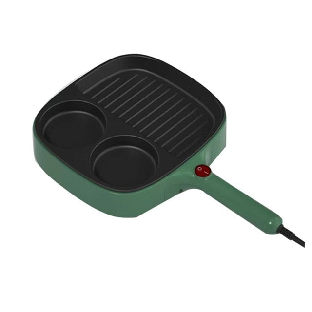 Electric Griddle Frying Pan 3-in-1 Non-Stick Divided Grill Pan | Bowlift