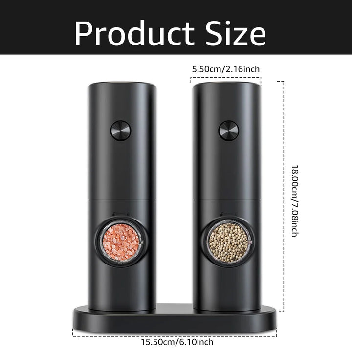 BowLift | Electric Pepper and Salt Mill Set - SpiceLite