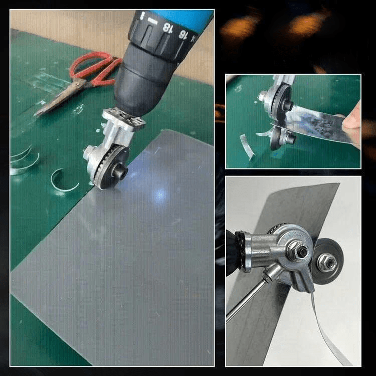 BowLift | GyroCut – Drill Attachment for Safe & Effortless Sheet Metal Cutting