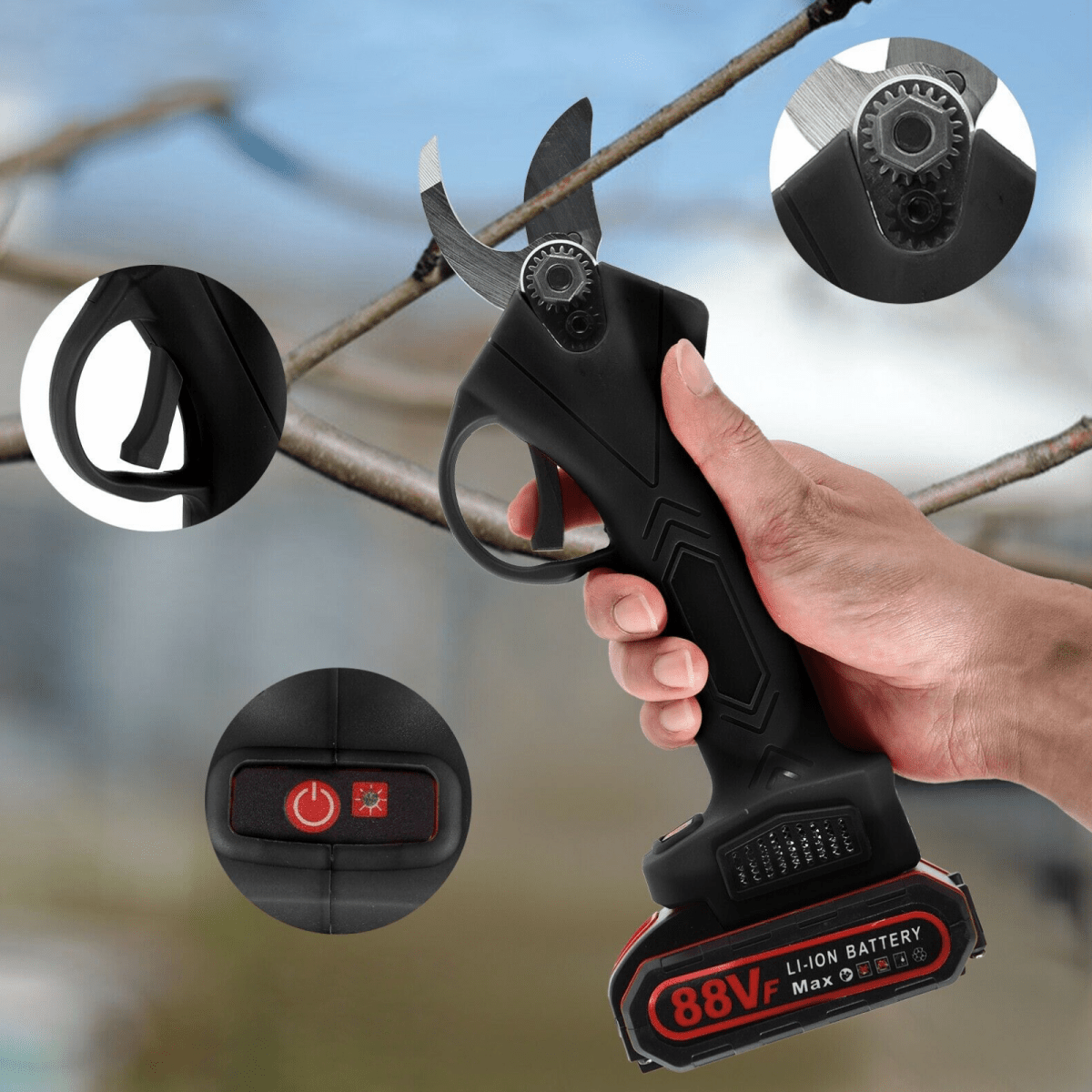 BowLift | BRANCHMASTER Quick – High-Efficiency Cordless Cutter for Precision Pruning