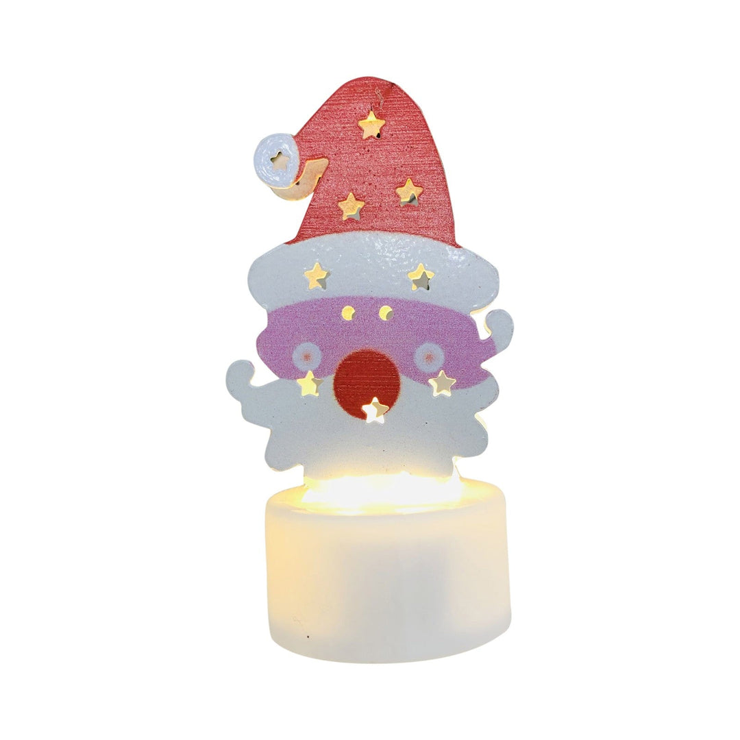 BowLift | Electronic LED Christmas Candle Lamps - Set of 10 – Adorable Santa, Snowman & Tree Night Lights for Festive Home, Party, & Garden Décor