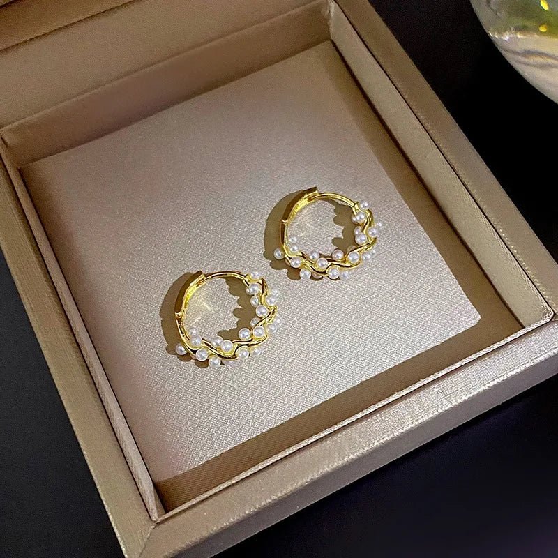 BowLift | Elegant Beaded Hoop Earrings