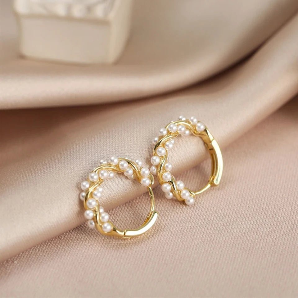 BowLift | Elegant Beaded Hoop Earrings