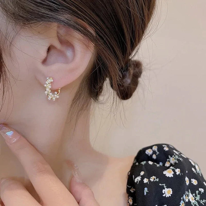 BowLift | Elegant Beaded Hoop Earrings