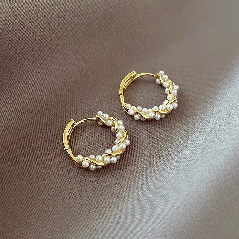 BowLift | Elegant Beaded Hoop Earrings