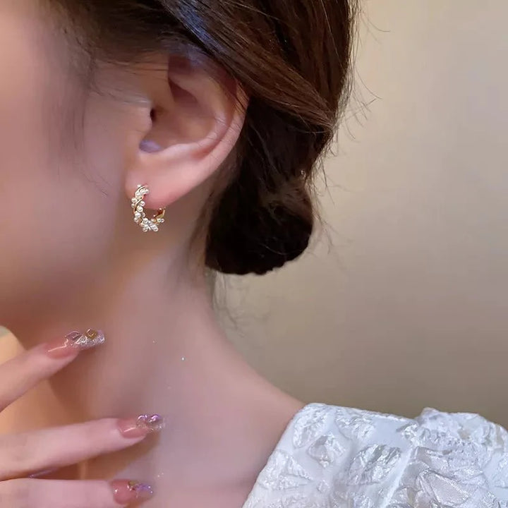 BowLift | Elegant Beaded Hoop Earrings