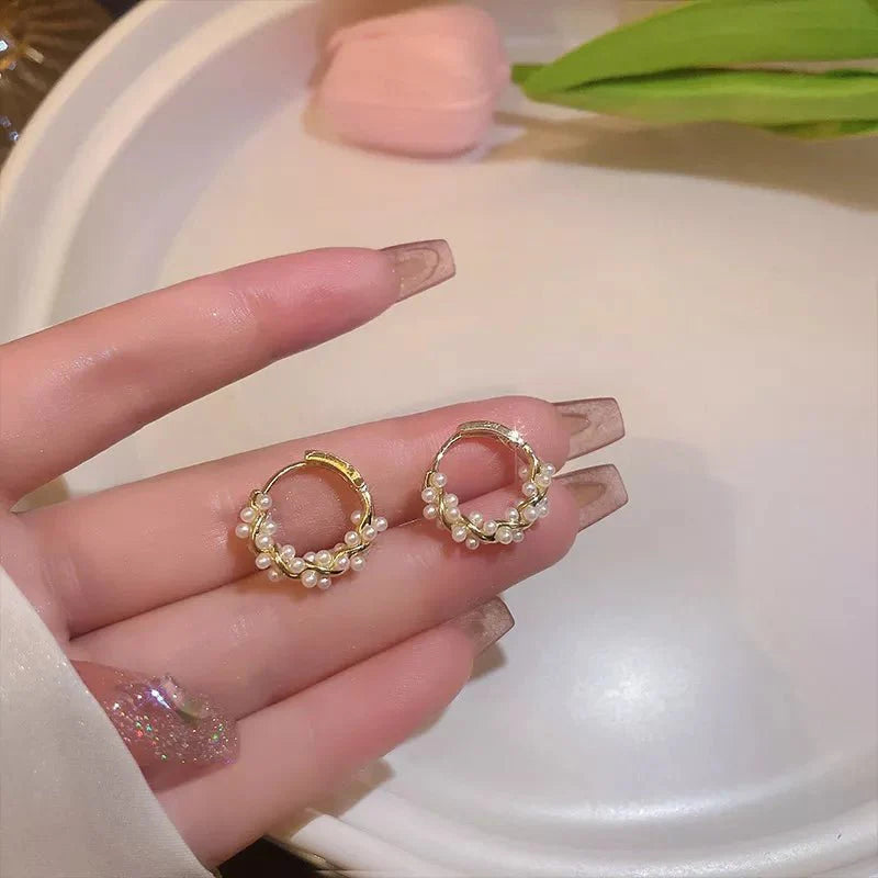BowLift | Elegant Beaded Hoop Earrings