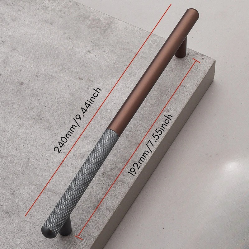 Elegant Cabinet Drawer Door Furniture Knurled Handle and Door Knob | Bowlift