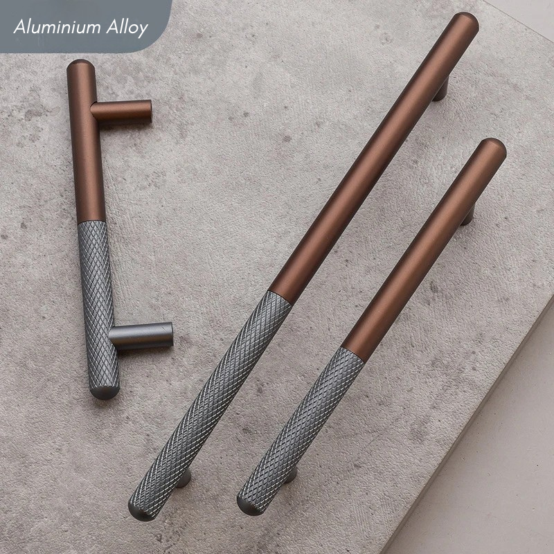 Elegant Cabinet Drawer Door Furniture Knurled Handle and Door Knob | Bowlift