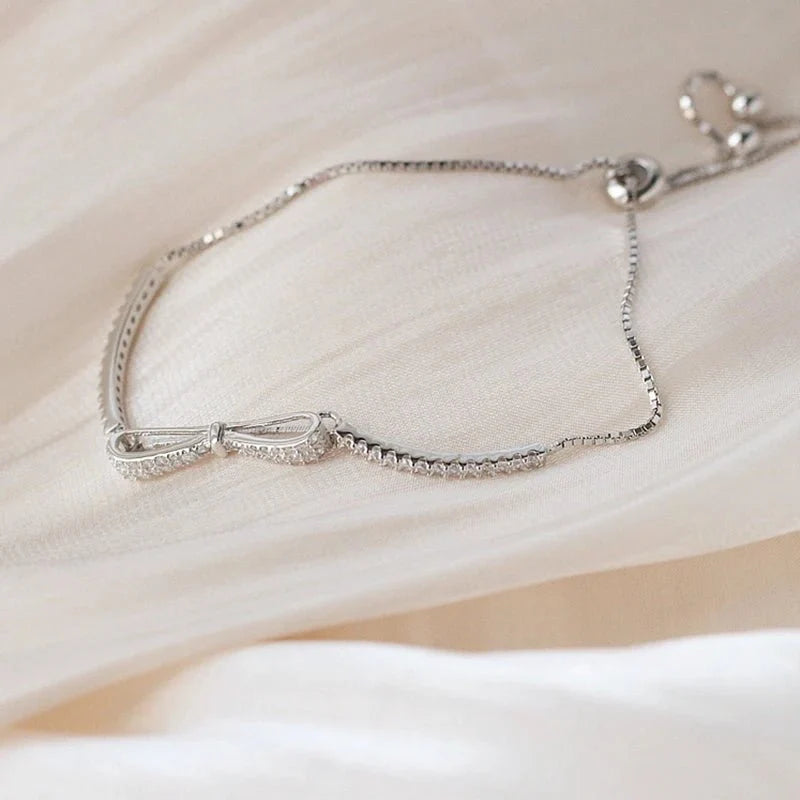 BowLift | Elegant Diamond Bow Bracelet