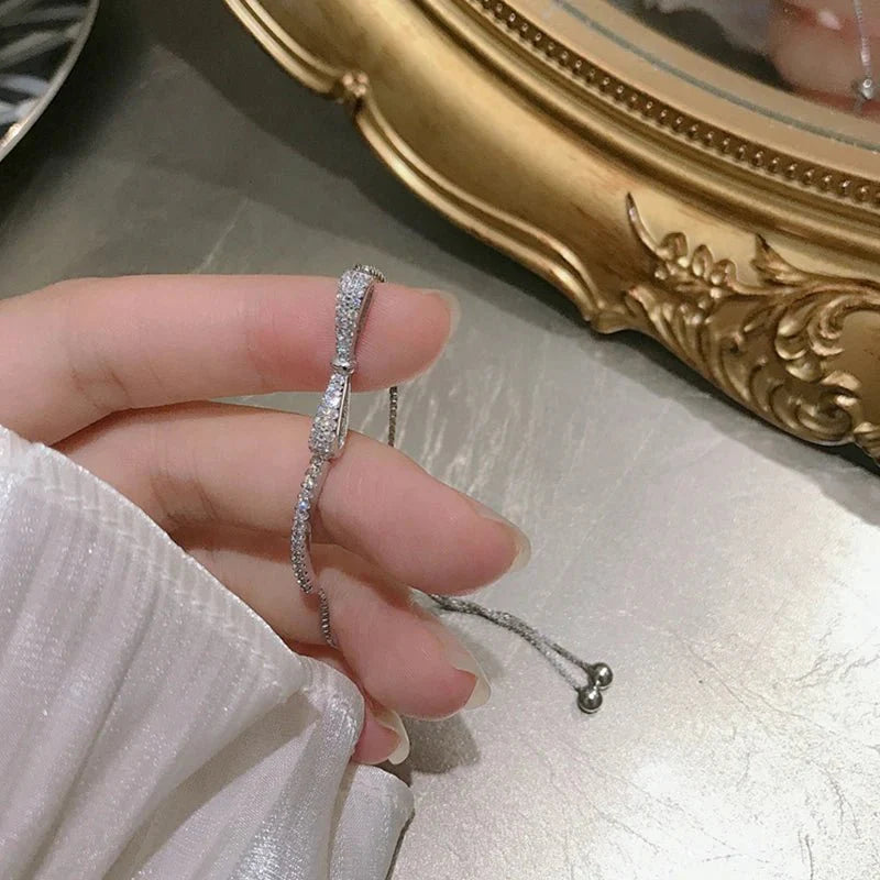 BowLift | Elegant Diamond Bow Bracelet