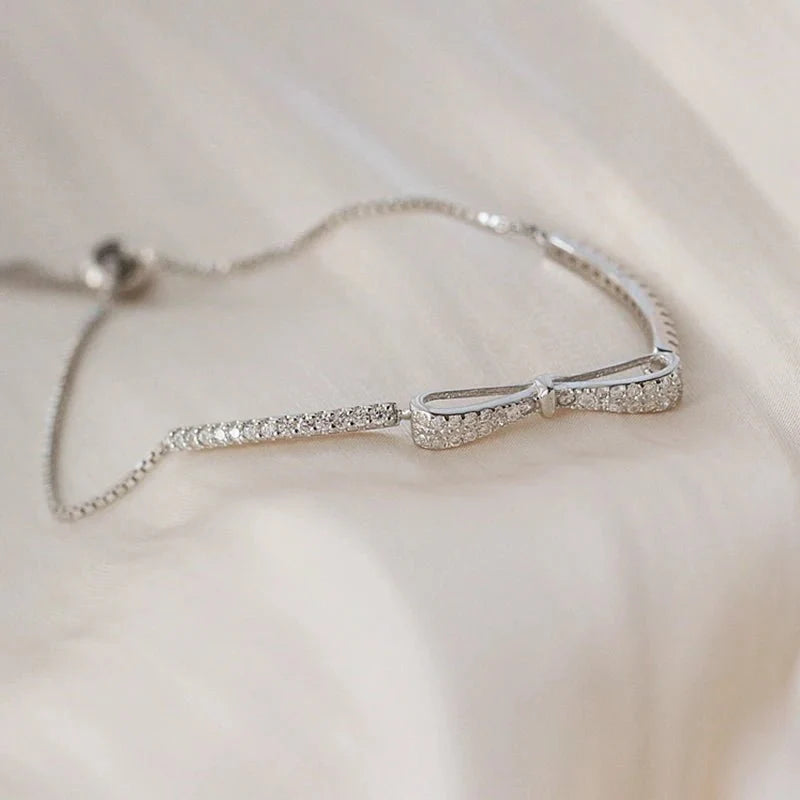 BowLift | Elegant Diamond Bow Bracelet