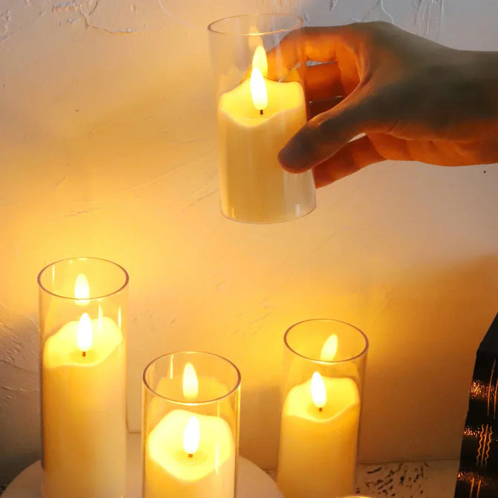 BowLift | LED Candles with Glass Holders for Home Decor