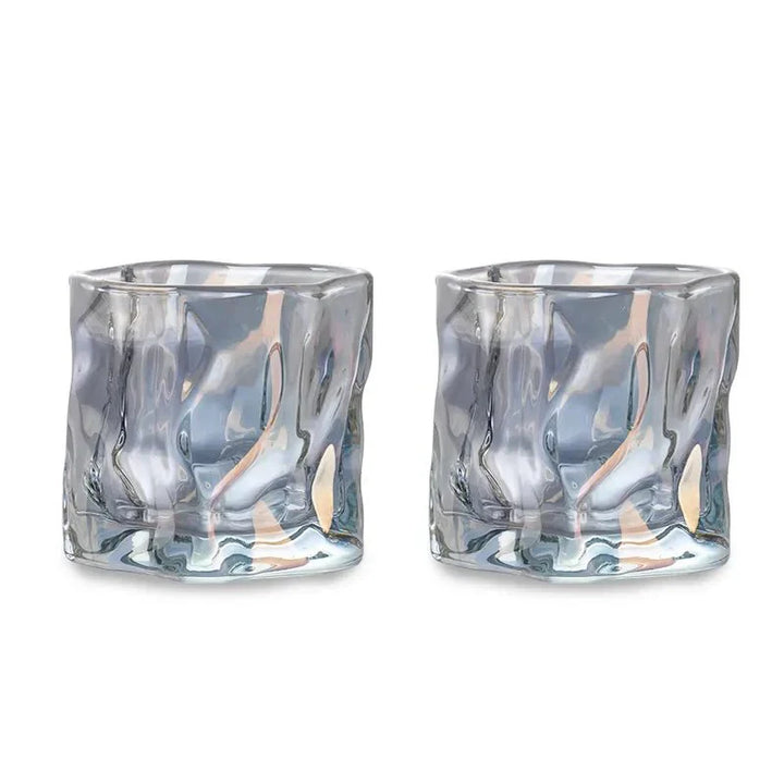 BowLift | Elegant Glacier Ripple Whisky Glass
