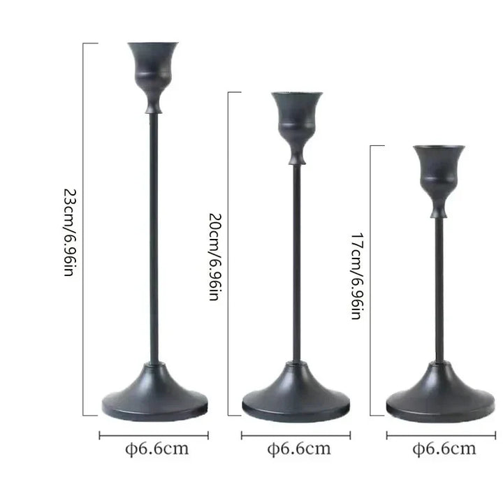 BowLift | Candle Holders Gold Metal Set for Table Decor