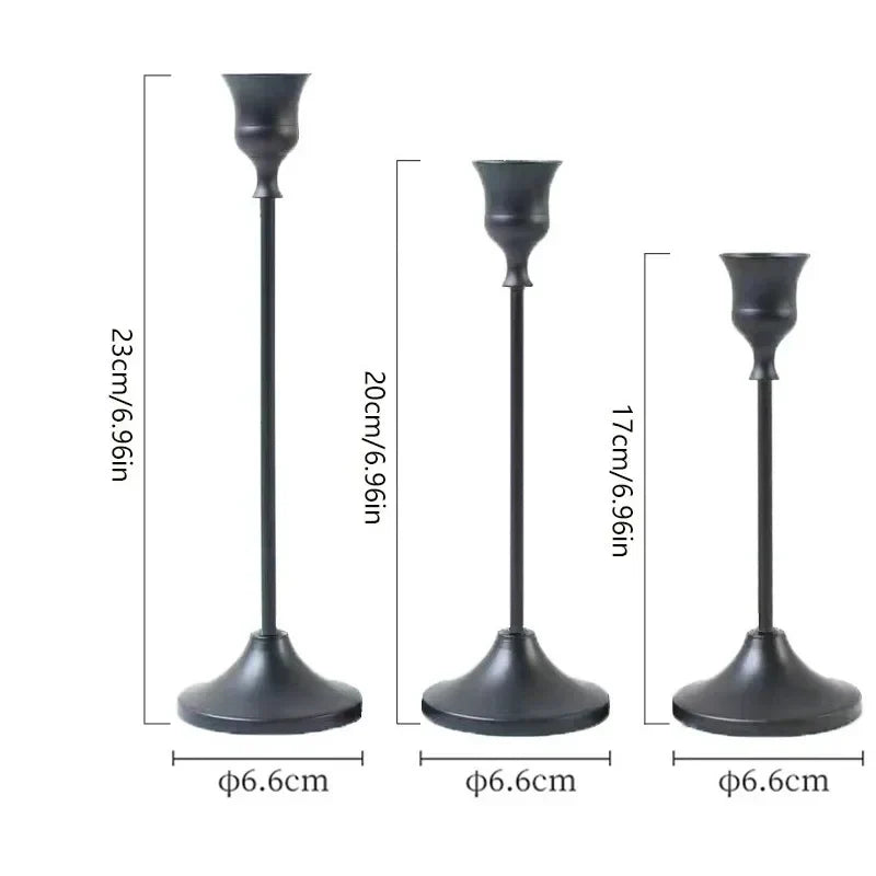 BowLift | Candle Holders Gold Metal Set for Table Decor