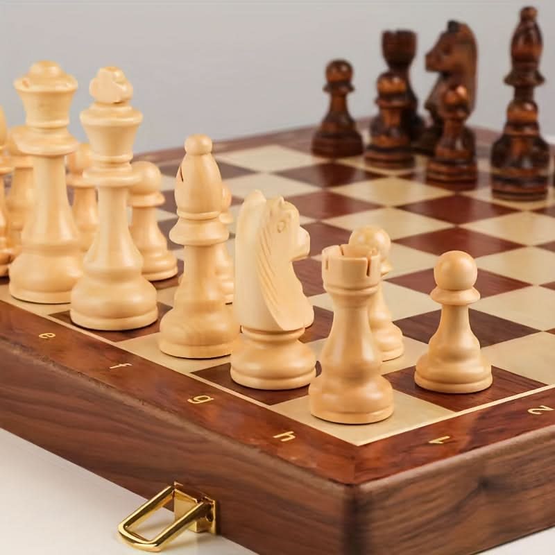 BowLift | Handcrafted Wooden Chess Set with Extra Pieces