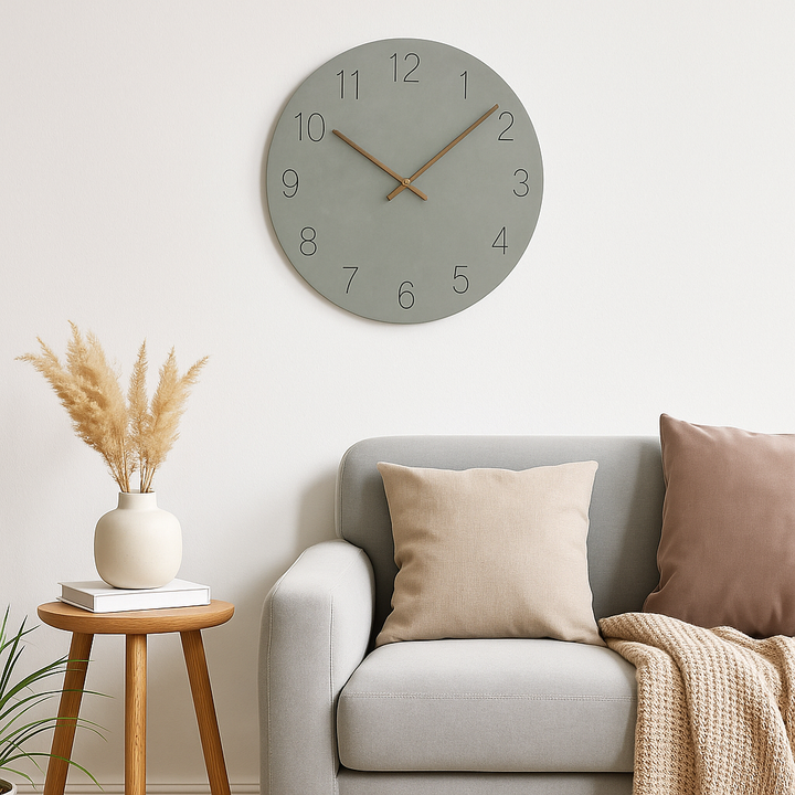 BowLift | Wooden Minimalist Silent Wall Clock