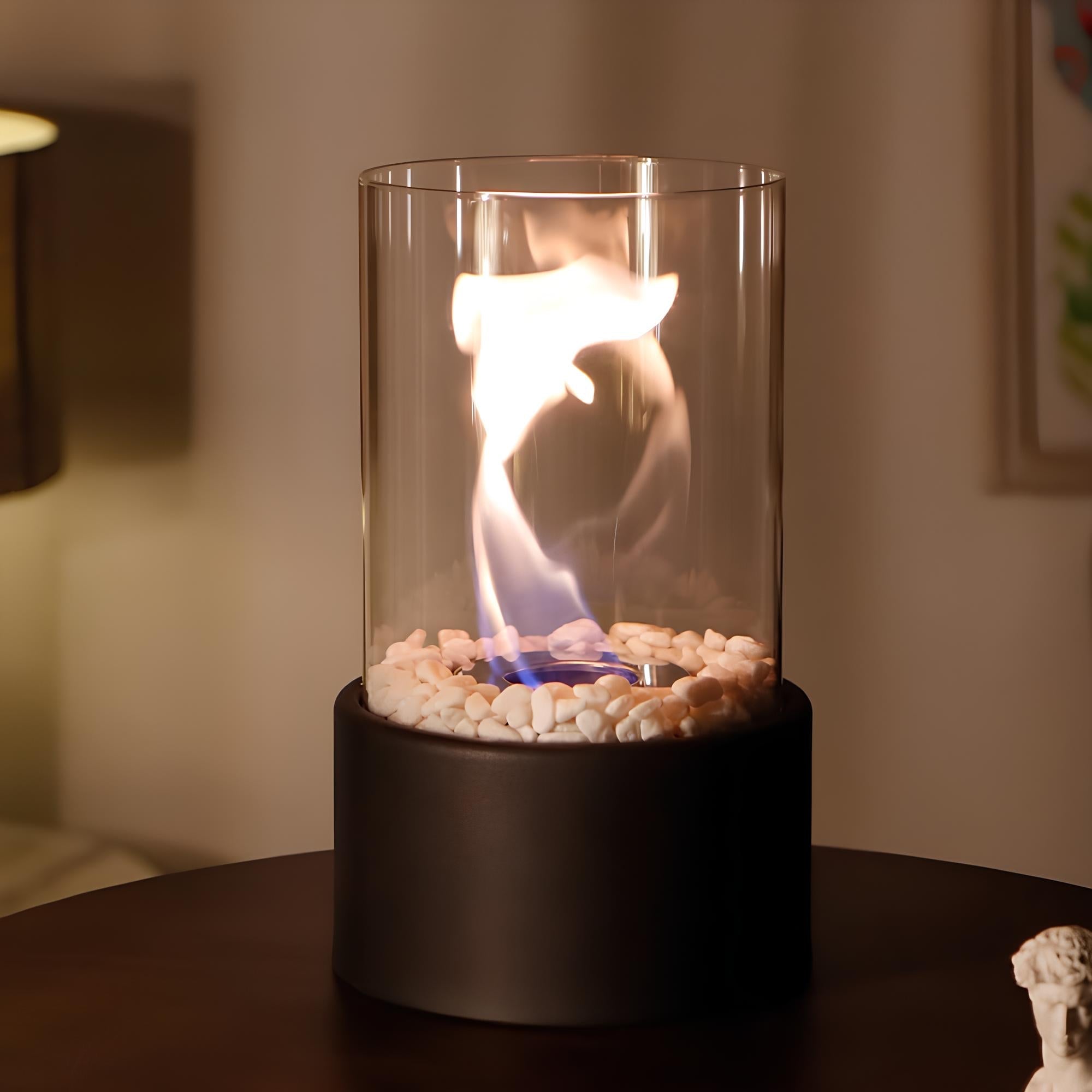 BowLift | Glass Oil Lamp Decorative Tabletop Fireplace