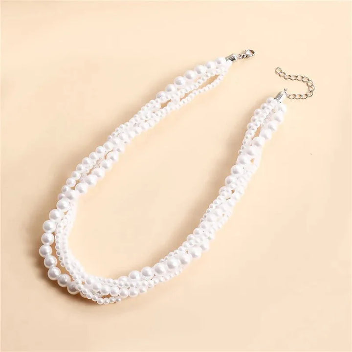 BowLift | Elegant Pearl Embrace Layered Choker Necklace