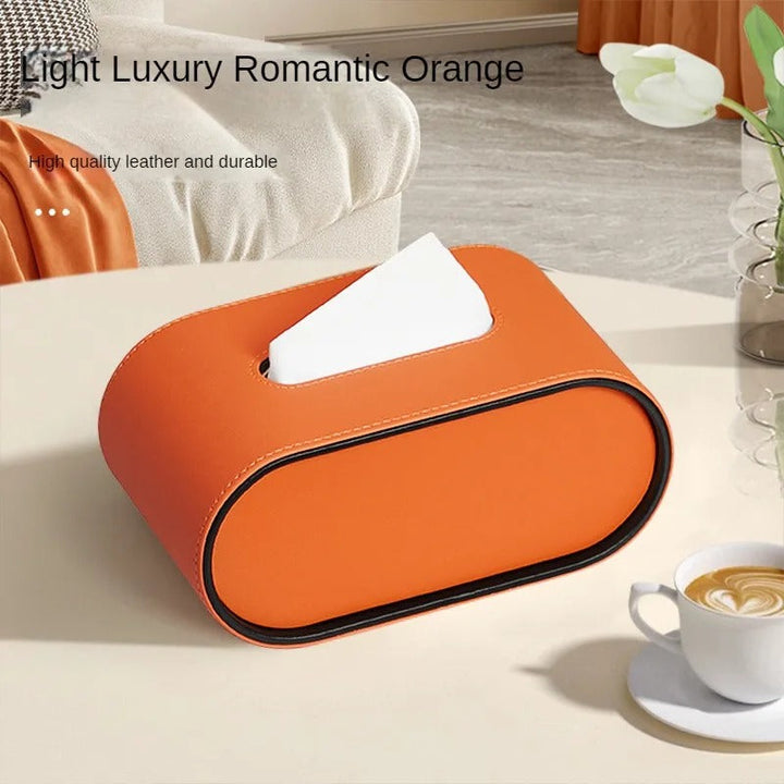 BowLift | Tissue Box Cover PU Leather Modern Holder