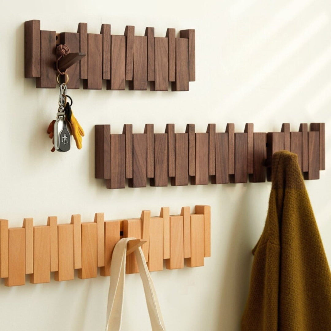 BowLift | Wood Wall Mounted Tower Trail Coat Hooks