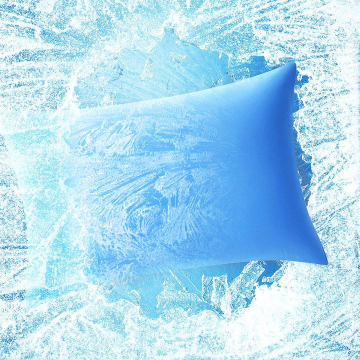 2-Pack Premium Silky Super Cooling Blue Pillowcases –  Extreme Q-Max 0.5 | Bowlift