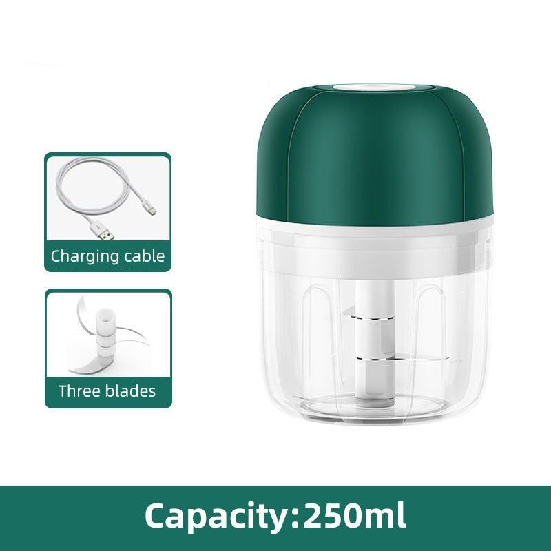 ChopEase Electric Garlic Press – USB rechargeable – Compact & Powerful – 250ml | Bowlift