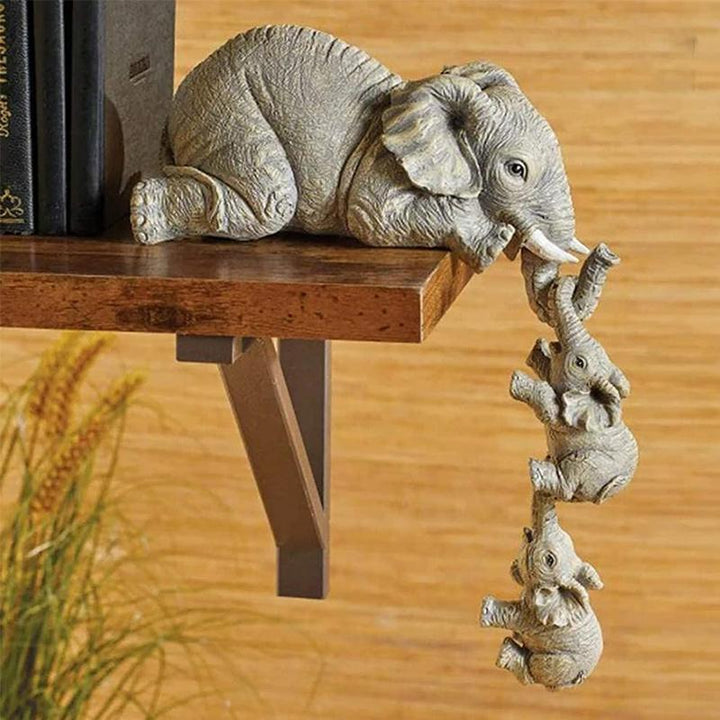 BowLift | Artistic Elephant Figurine in 3 Parts