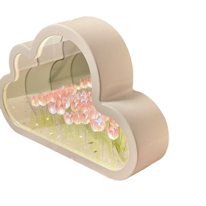 BowLift | LED Table Lamp Floral Infinity Mirror Light