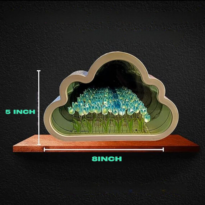 BowLift | LED Table Lamp Floral Infinity Mirror Light