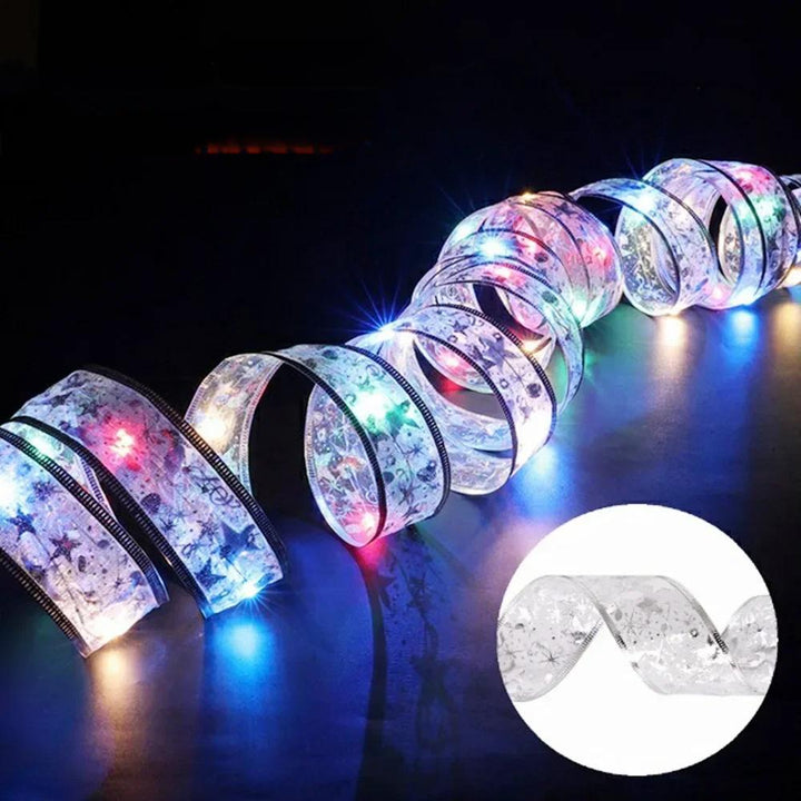 BowLift | Enchanting Ribbon Fairy Lights – Christmas Tree Ornaments & Home Décor for a Magical New Year’s Celebration!