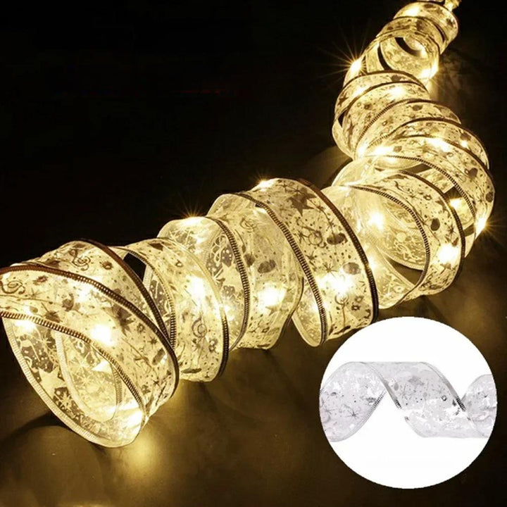 BowLift | Enchanting Ribbon Fairy Lights – Christmas Tree Ornaments & Home Décor for a Magical New Year’s Celebration!