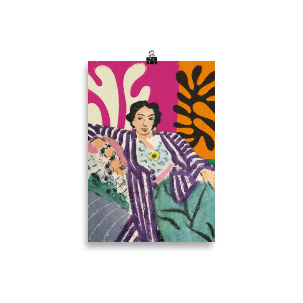Matisse - Woman in a purple coat | Bowlift