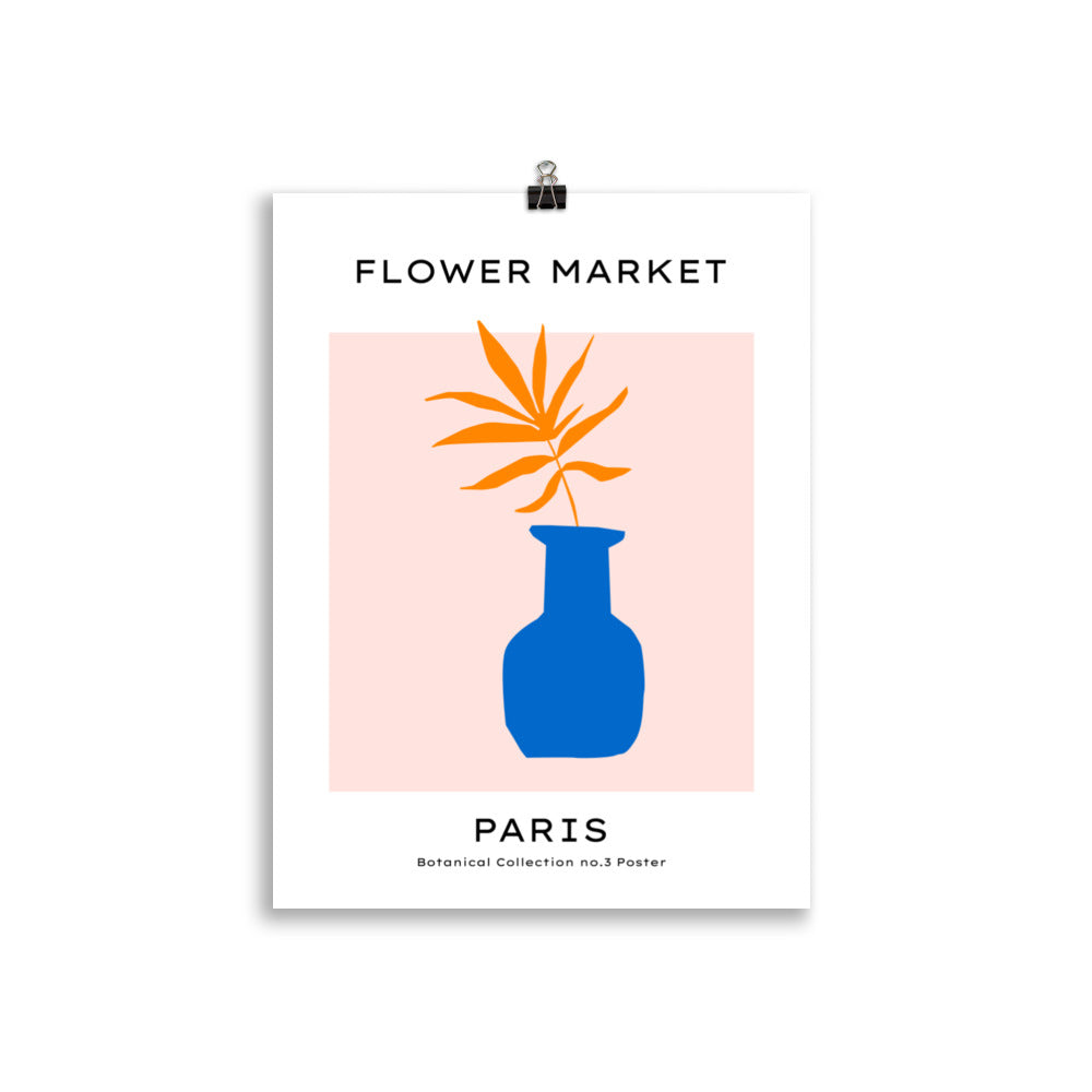 Flower Market - Paris - Palm in the Blue Vase | Bowlift