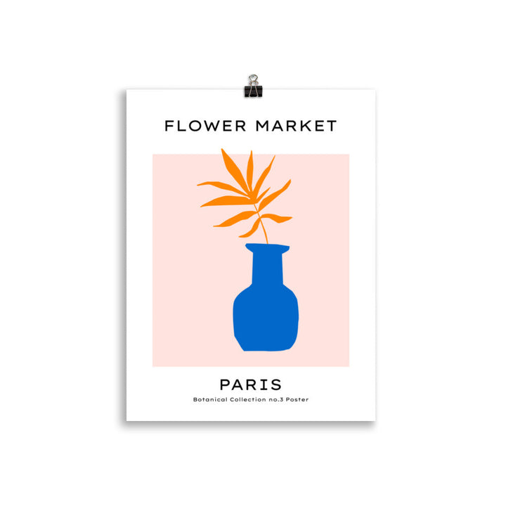 Flower Market - Paris - Palm in the Blue Vase | Bowlift
