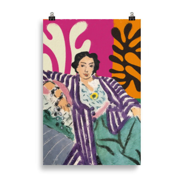 Matisse - Woman in a purple coat | Bowlift