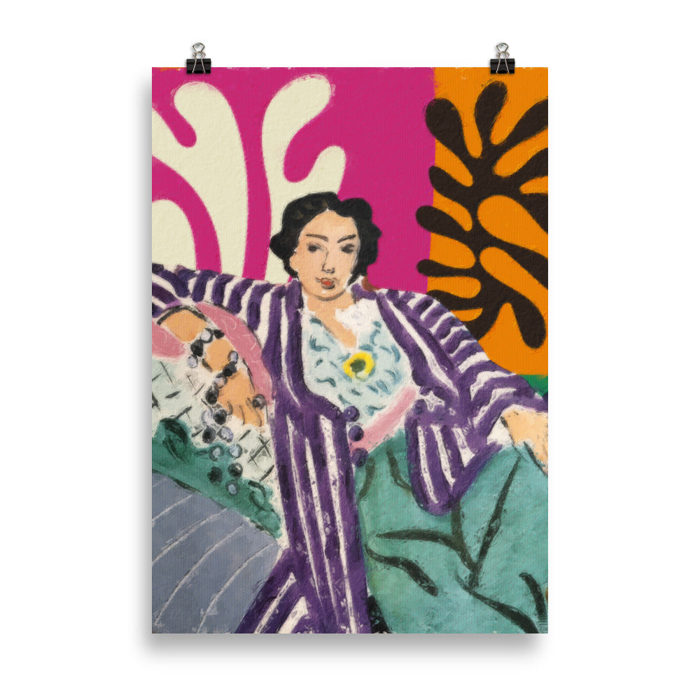 Matisse - Woman in a purple coat | Bowlift
